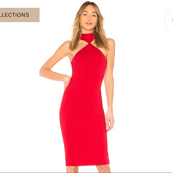 LPA Dress 232 in Red - Picture 2 of 2